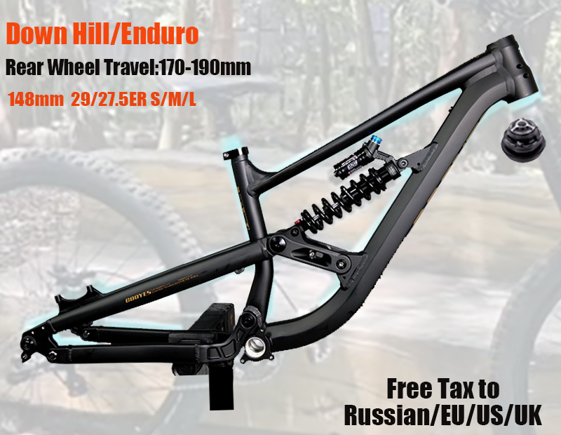 Mountain Biking In The Uk - Bicicletta Enduro in Alluminio con Telaio