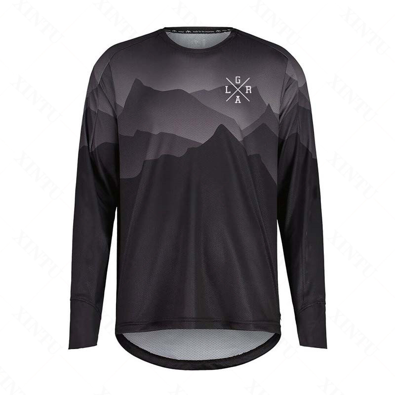 Mountain Biking Downhill - Maglia da Moto per Uomo, Jersey