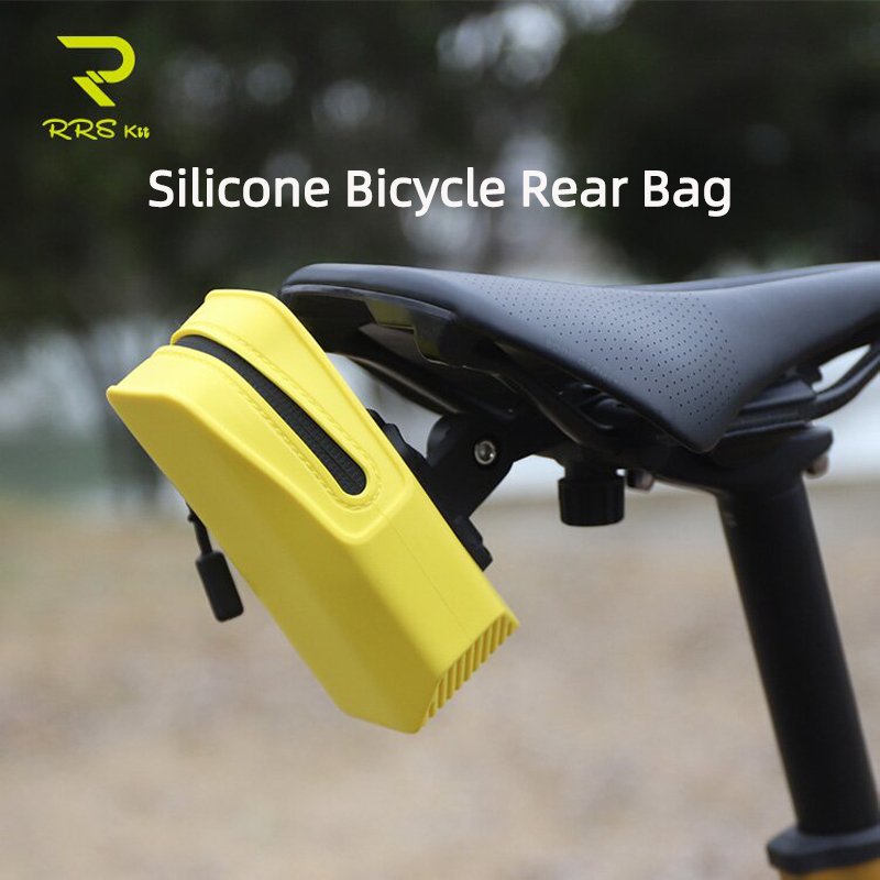 Mountain Biking Fanny Pack - Borsa Posteriore per Bicicletta in Silicone