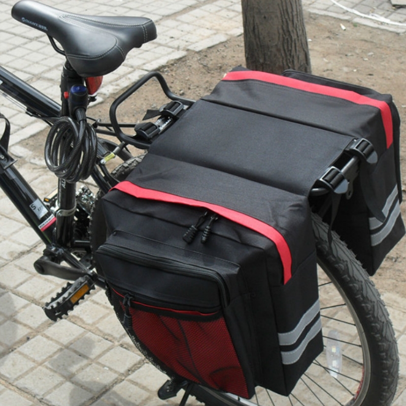 Mountain Biking Fanny Pack - Portapacchi posteriore per bicicletta a doppio