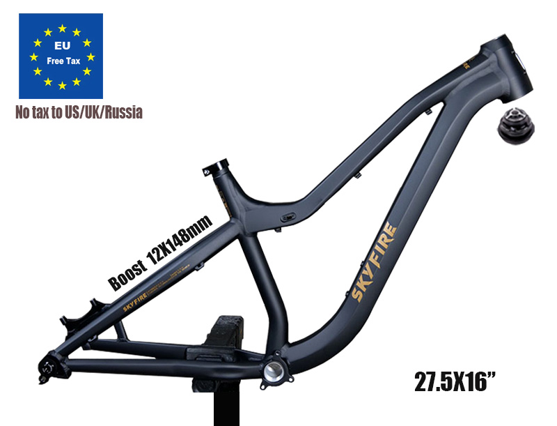 Mountain Biking In The Uk - Telaio Bici in Alluminio Racetrack, Perno